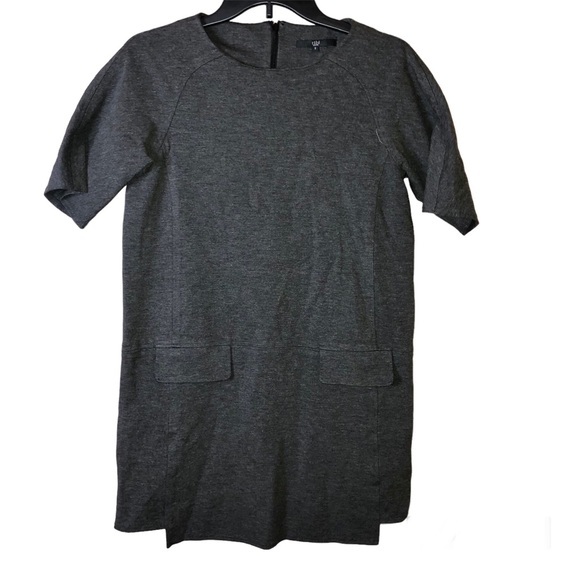 Tibi New‎ York Flap Front Pocket Asymetrical Hem Short Sleeve Tunic Dress Small - Picture 1 of 9